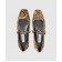 Бежевые кожаные балетки Diamond Tilda Flat в анималистичный принт.