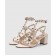 Бежевые кожаные босоножки Rockstud
