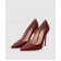 Красные кожаные лакированные лодочки GIANVITO