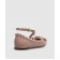 Бежевые кожаные балетки Rockstud