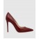Красные кожаные лакированные лодочки GIANVITO