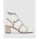 Бежевые кожаные босоножки Rockstud