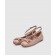 Бежевые кожаные балетки Rockstud