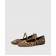 Бежевые кожаные балетки Diamond Tilda Flat в анималистичный принт.