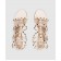 Бежевые кожаные босоножки Rockstud